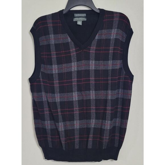 Lyle & Scott Other - Lyle & Scott Sweater Vest Mens Large Vintage 80's Grandpa Academia Sweater Vest
